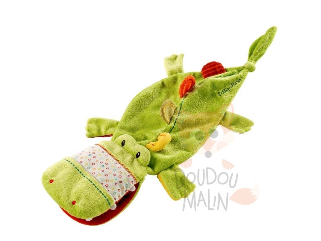  theophile the crocodile green baby comforter 